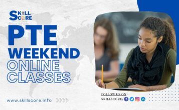 PTE Weekend Course Skill Score